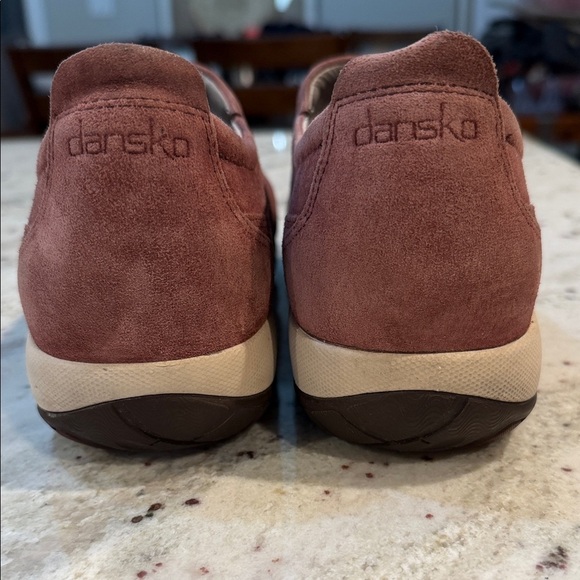 Dansko Suede Slip-On Slippers - Dusty Rose - Picture 4 of 5
